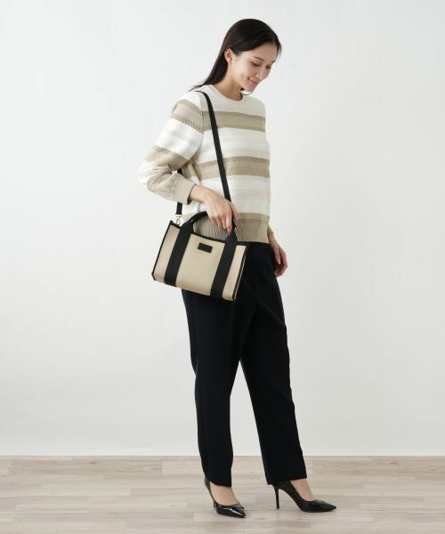 Leilian PLUS HOUSE / レリアンプラスハウス ハンドバッグ | 配色テープ2WAYミニトート | 詳細11