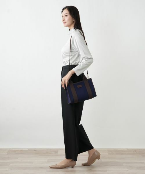 Leilian PLUS HOUSE / レリアンプラスハウス ハンドバッグ | 配色テープ2WAYミニトート | 詳細9