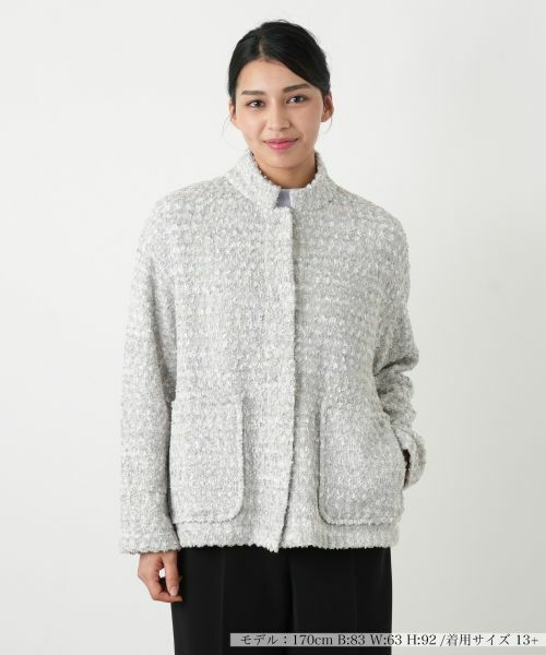 Leilian PLUS HOUSE / レリアンプラスハウス テーラードジャケット | ジャケット【BRUNO MANETTI】（アッシュグレー）