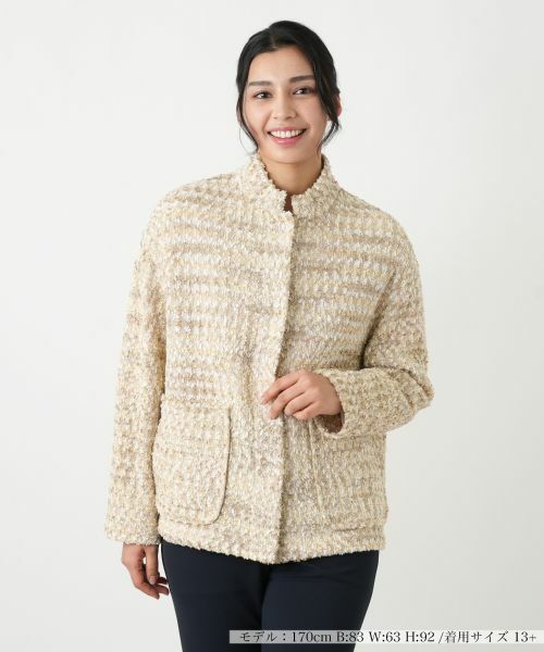 Leilian PLUS HOUSE / レリアンプラスハウス テーラードジャケット | ジャケット【BRUNO MANETTI】（ゴールド）