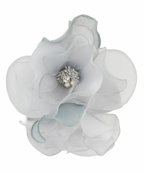 Leilian PLUS HOUSE / レリアンプラスハウス ブローチ・コサージュ | コサージュセレモニースタイル（ライトグレー）