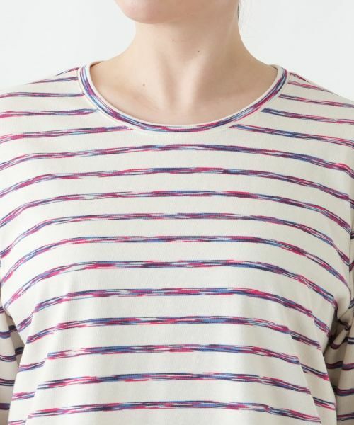 Leilian PLUS HOUSE / レリアンプラスハウス Tシャツ | 【店頭人気】ブラシタッチボーダープルオーバー【BUGIS】 | 詳細14