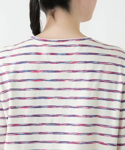 Leilian PLUS HOUSE / レリアンプラスハウス Tシャツ | 【店頭人気】ブラシタッチボーダープルオーバー【BUGIS】 | 詳細15