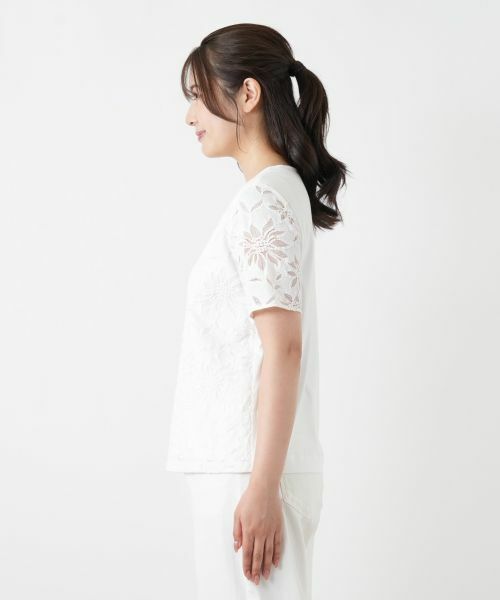 Leilian PLUS HOUSE / レリアンプラスハウス カットソー | ラッセルレースカットソー【ROCHAS Premiere】【26年3月カタログ】 | 詳細11