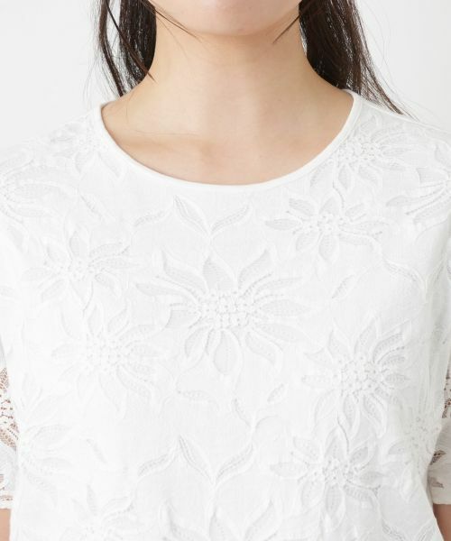 Leilian PLUS HOUSE / レリアンプラスハウス カットソー | ラッセルレースカットソー【ROCHAS Premiere】【26年3月カタログ】 | 詳細14