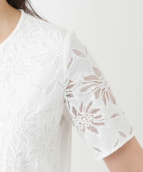 Leilian PLUS HOUSE / レリアンプラスハウス カットソー | ラッセルレースカットソー【ROCHAS Premiere】【26年3月カタログ】 | 詳細15