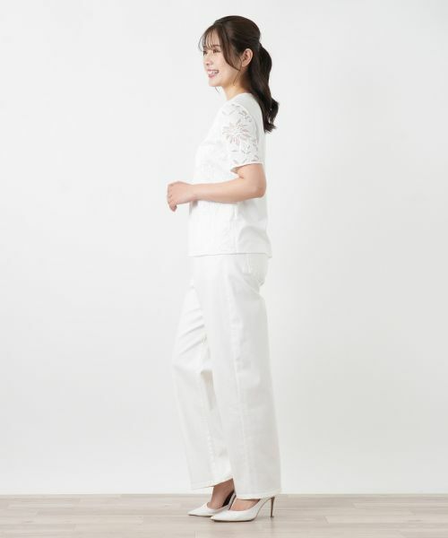 Leilian PLUS HOUSE / レリアンプラスハウス カットソー | ラッセルレースカットソー【ROCHAS Premiere】【26年3月カタログ】 | 詳細6