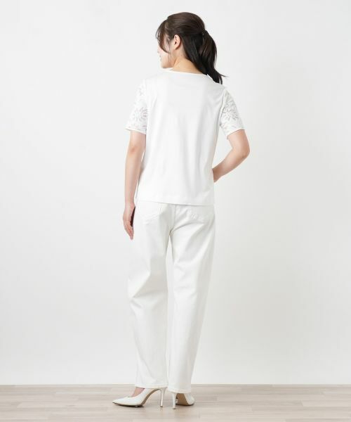 Leilian PLUS HOUSE / レリアンプラスハウス カットソー | ラッセルレースカットソー【ROCHAS Premiere】【26年3月カタログ】 | 詳細7