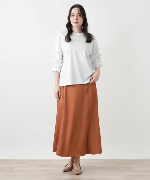 Leilian PLUS HOUSE / レリアンプラスハウス ミニ・ひざ丈スカート | フレアスカート【BOURGE】 | 詳細1