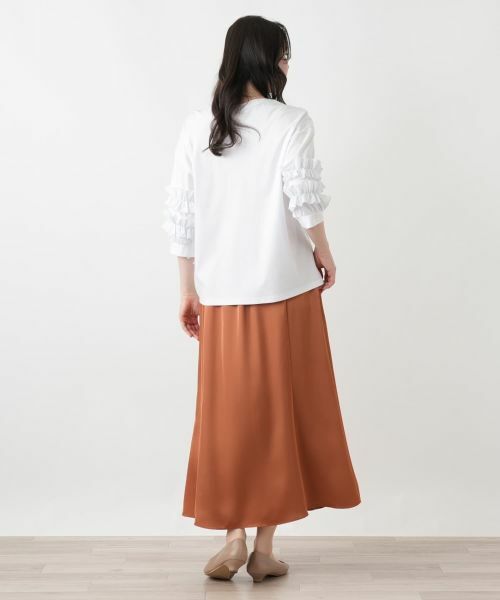 Leilian PLUS HOUSE / レリアンプラスハウス ミニ・ひざ丈スカート | フレアスカート【BOURGE】 | 詳細3