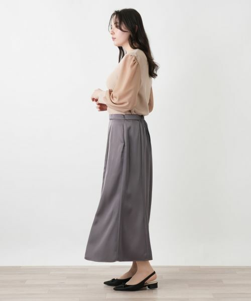 Leilian PLUS HOUSE / レリアンプラスハウス ミニ・ひざ丈スカート | フレアスカート【BOURGE】 | 詳細5