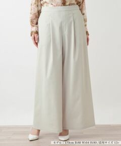 Leilian PLUS HOUSE / レリアンプラスハウス その他パンツ | タックワイドパンツ【BOURGE】