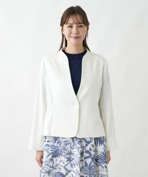 Leilian PLUS HOUSE / レリアンプラスハウス テーラードジャケット | ジャカードジャケット【セレモニー】【26年3月カタログ】 | 詳細10