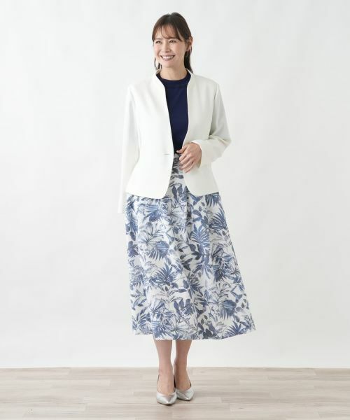 Leilian PLUS HOUSE / レリアンプラスハウス テーラードジャケット | ジャカードジャケット【セレモニー】【26年3月カタログ】 | 詳細7