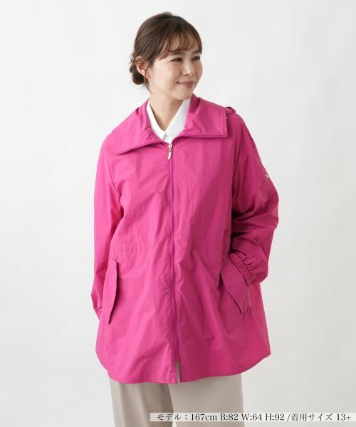 Leilian PLUS HOUSE / レリアンプラスハウス その他アウター | はっ水コート【Rich 1-mile】【26年3月カタログ】（レッド）