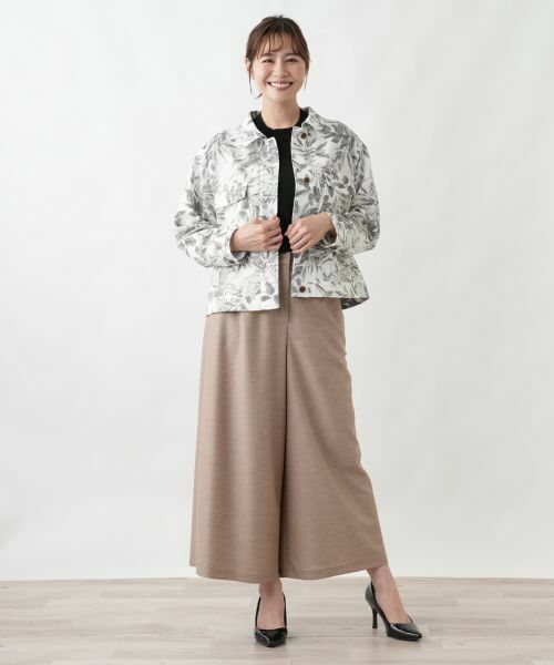 Leilian PLUS HOUSE / レリアンプラスハウス テーラードジャケット | サッカー地ショールジャケット【Rich 1-mile】【26年3月カタログ】 | 詳細1