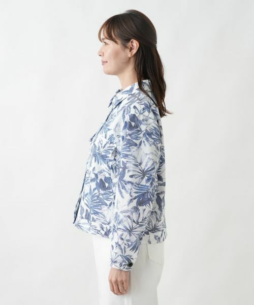 Leilian PLUS HOUSE / レリアンプラスハウス テーラードジャケット | サッカー地ショールジャケット【Rich 1-mile】【26年3月カタログ】 | 詳細11