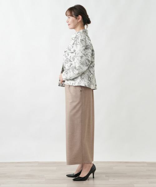 Leilian PLUS HOUSE / レリアンプラスハウス テーラードジャケット | サッカー地ショールジャケット【Rich 1-mile】【26年3月カタログ】 | 詳細2