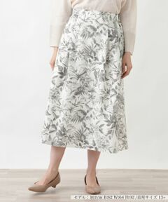 サッカー地プリントスカート【Rich 1-mile】【26年3月カタログ】