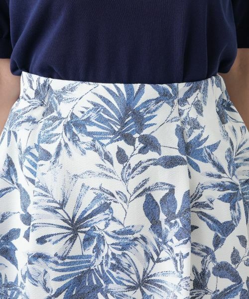 Leilian PLUS HOUSE / レリアンプラスハウス ミニ・ひざ丈スカート | サッカー地プリントスカート【Rich 1-mile】【26年3月カタログ】 | 詳細13