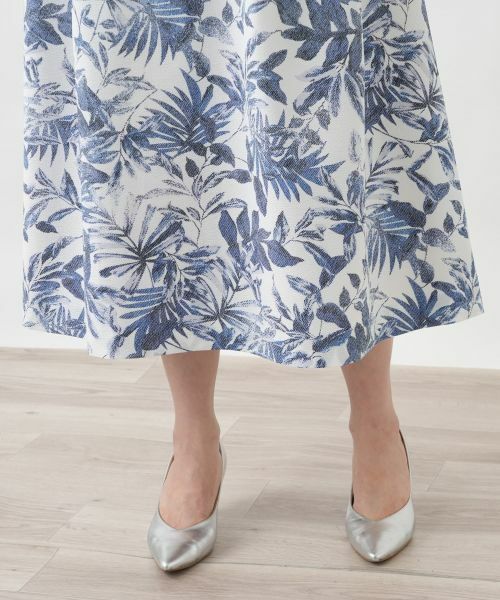 Leilian PLUS HOUSE / レリアンプラスハウス ミニ・ひざ丈スカート | サッカー地プリントスカート【Rich 1-mile】【26年3月カタログ】 | 詳細15