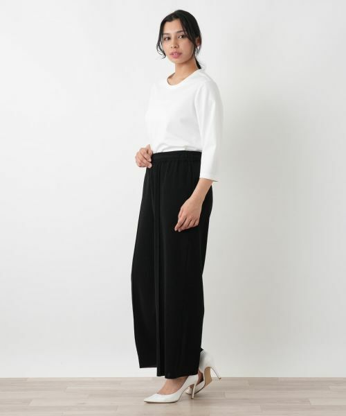 Leilian PLUS HOUSE / レリアンプラスハウス その他パンツ | ストレッチニットパンツ【26年3月カタログ】 | 詳細2