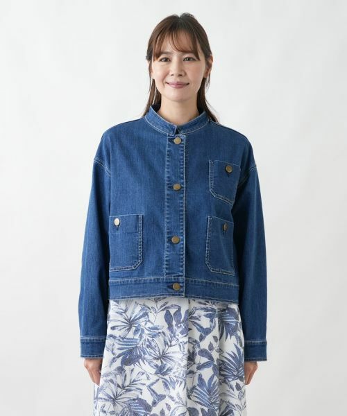 Leilian PLUS HOUSE / レリアンプラスハウス テーラードジャケット | デニムジャケット【L JEANS】【26年3月カタログ】 | 詳細7