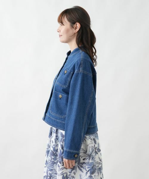 Leilian PLUS HOUSE / レリアンプラスハウス テーラードジャケット | デニムジャケット【L JEANS】【26年3月カタログ】 | 詳細8