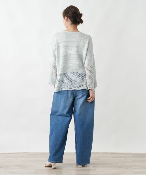 Leilian PLUS HOUSE / レリアンプラスハウス デニムパンツ | カーブデニムパンツ【L JEANS】【26年3月カタログ】 | 詳細3