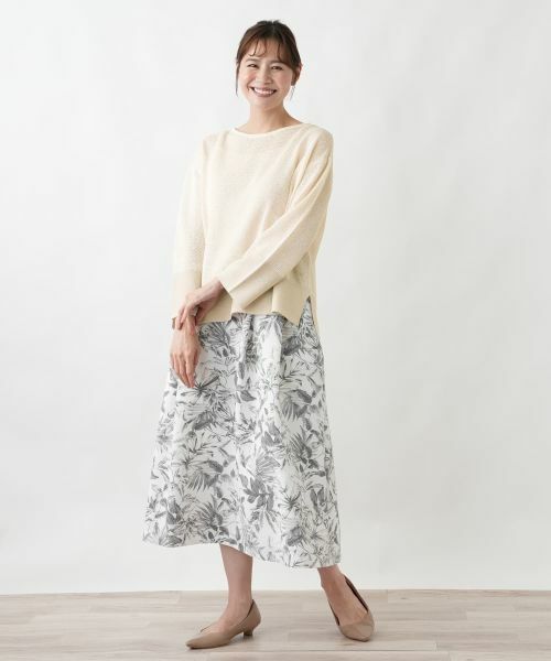 Leilian PLUS HOUSE / レリアンプラスハウス ニット・セーター | ボートネックニット【26年3月カタログ】 | 詳細1