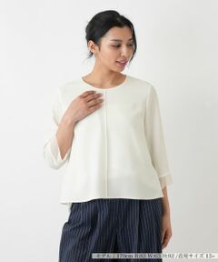 Leilian PLUS HOUSE / レリアンプラスハウス カットソー | シフォン袖カットソー【26年3月カタログ】