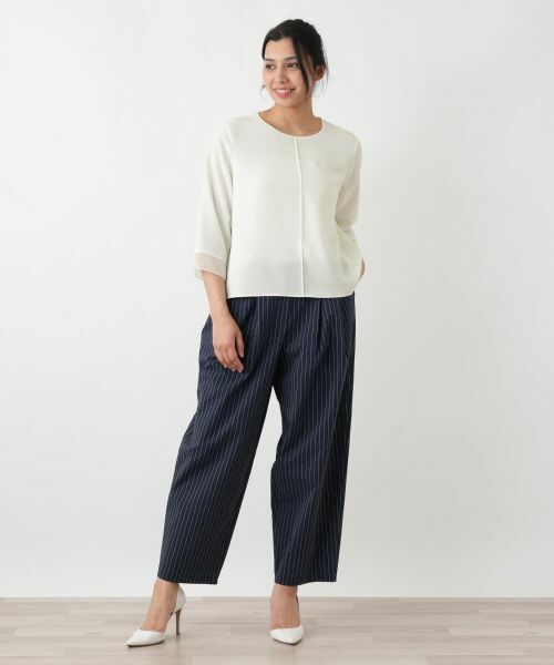 Leilian PLUS HOUSE / レリアンプラスハウス カットソー | シフォン袖カットソー【26年3月カタログ】 | 詳細4