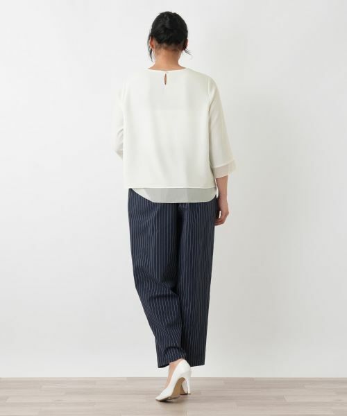 Leilian PLUS HOUSE / レリアンプラスハウス カットソー | シフォン袖カットソー【26年3月カタログ】 | 詳細6