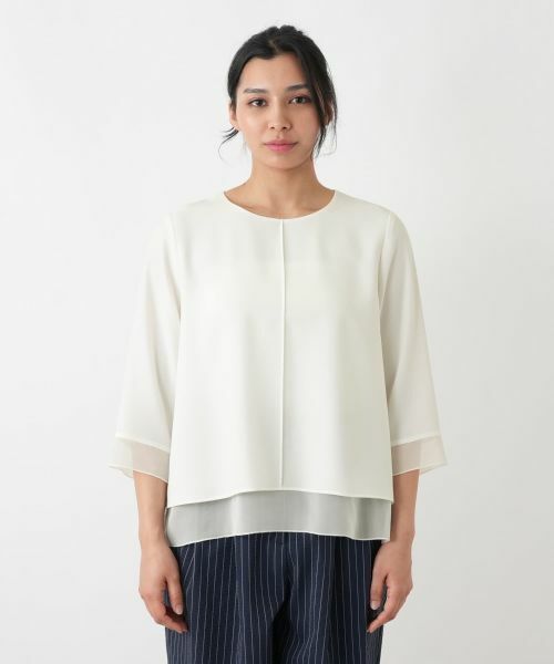 Leilian PLUS HOUSE / レリアンプラスハウス カットソー | シフォン袖カットソー【26年3月カタログ】 | 詳細7