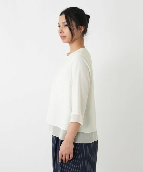 Leilian PLUS HOUSE / レリアンプラスハウス カットソー | シフォン袖カットソー【26年3月カタログ】 | 詳細8