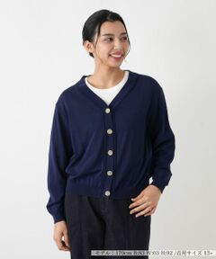 Leilian PLUS HOUSE / レリアンプラスハウス カーディガン・ボレロ | Vネックカーディガン【26年3月カタログ】