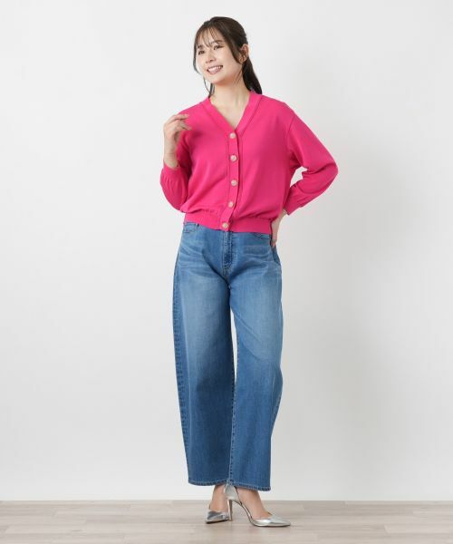 Leilian PLUS HOUSE / レリアンプラスハウス カーディガン・ボレロ | Vネックカーディガン【26年3月カタログ】 | 詳細2