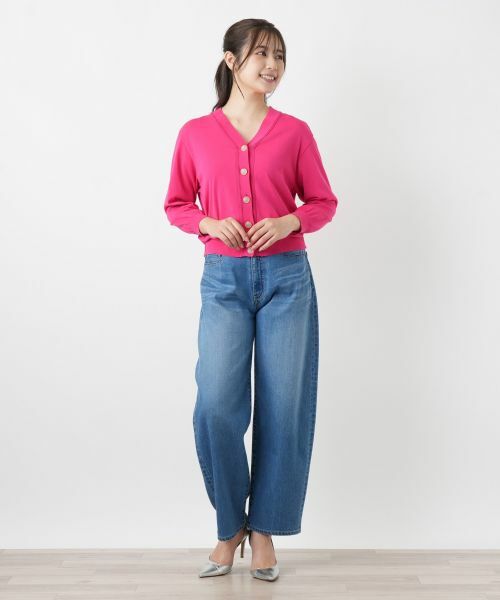 Leilian PLUS HOUSE / レリアンプラスハウス カーディガン・ボレロ | Vネックカーディガン【26年3月カタログ】 | 詳細5