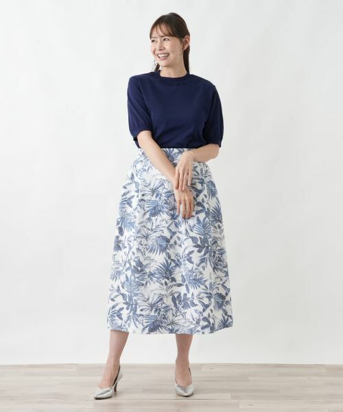 Leilian PLUS HOUSE / レリアンプラスハウス ニット・セーター | 半袖ニット【26年3月カタログ】 | 詳細1