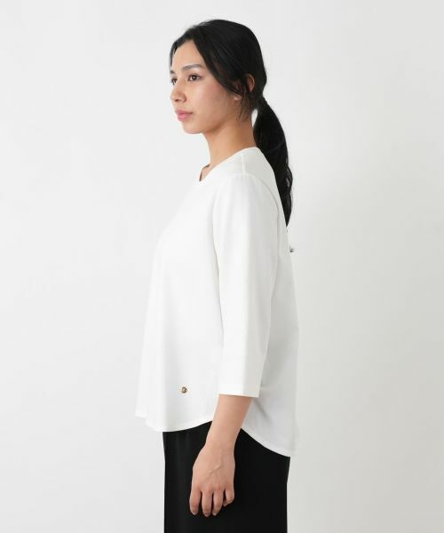 Leilian PLUS HOUSE / レリアンプラスハウス Tシャツ | 七分袖カットソー【Rich 1-mile】【26年3月カタログ】 | 詳細11