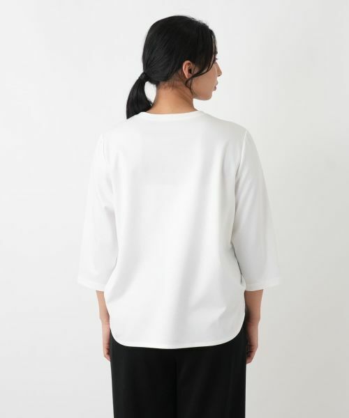 Leilian PLUS HOUSE / レリアンプラスハウス Tシャツ | 七分袖カットソー【Rich 1-mile】【26年3月カタログ】 | 詳細12