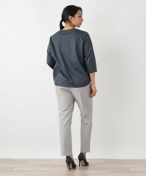 Leilian PLUS HOUSE / レリアンプラスハウス Tシャツ | 七分袖カットソー【Rich 1-mile】【26年3月カタログ】 | 詳細3