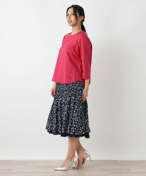 Leilian PLUS HOUSE / レリアンプラスハウス Tシャツ | 七分袖カットソー【Rich 1-mile】【26年3月カタログ】 | 詳細5