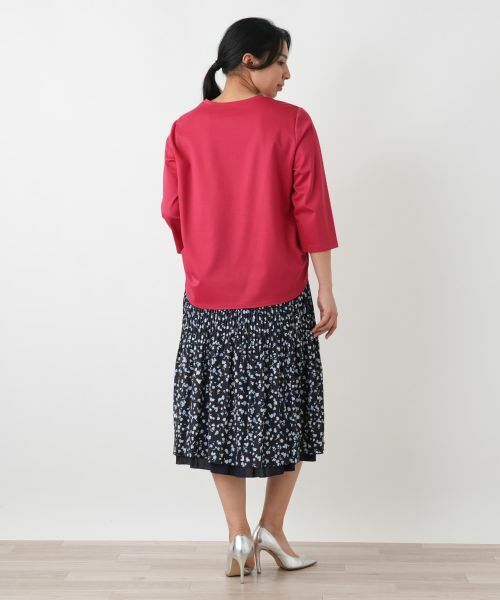 Leilian PLUS HOUSE / レリアンプラスハウス Tシャツ | 七分袖カットソー【Rich 1-mile】【26年3月カタログ】 | 詳細6