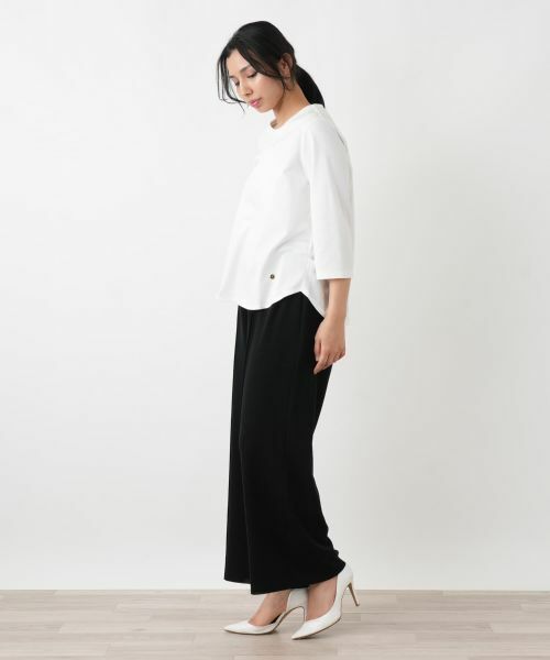 Leilian PLUS HOUSE / レリアンプラスハウス Tシャツ | 七分袖カットソー【Rich 1-mile】【26年3月カタログ】 | 詳細8