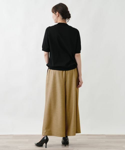 Leilian PLUS HOUSE / レリアンプラスハウス その他パンツ | ストレッチガウチョパンツ【Rich 1-mile】【26年3月カタログ】 | 詳細3