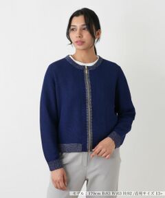 Leilian PLUS HOUSE / レリアンプラスハウス その他アウター | ニットブルゾン【Rich 1-mile】【26年3月カタログ】