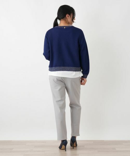 Leilian PLUS HOUSE / レリアンプラスハウス その他アウター | ニットブルゾン【Rich 1-mile】【26年3月カタログ】 | 詳細3