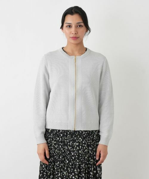 Leilian PLUS HOUSE / レリアンプラスハウス その他アウター | ニットブルゾン【Rich 1-mile】【26年3月カタログ】 | 詳細7
