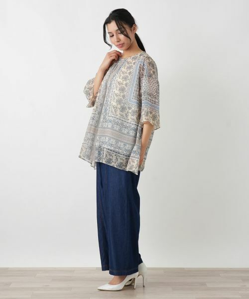 Leilian PLUS HOUSE / レリアンプラスハウス シャツ・ブラウス | ドルマンスリーブチュニック【26年3月カタログ】 | 詳細2